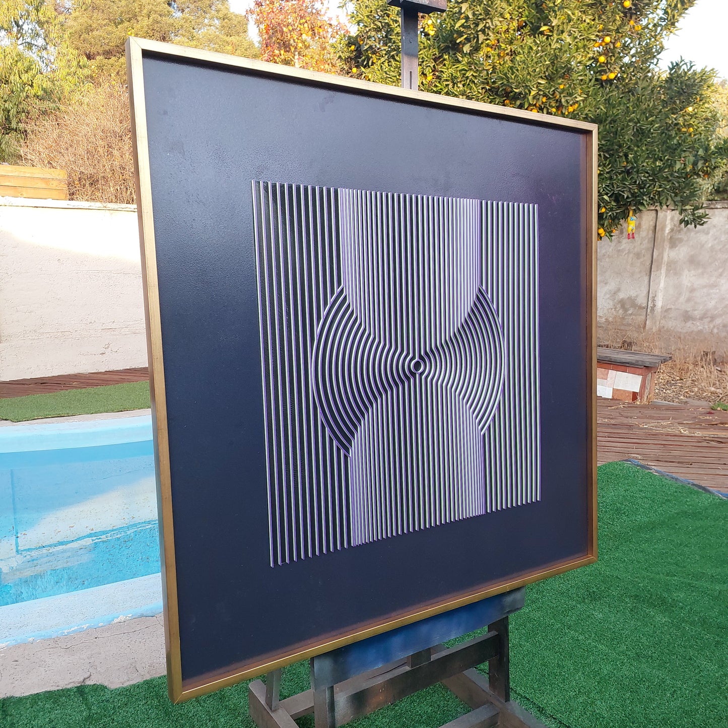 Onda expansiva del ser I 120 x 120 cm.