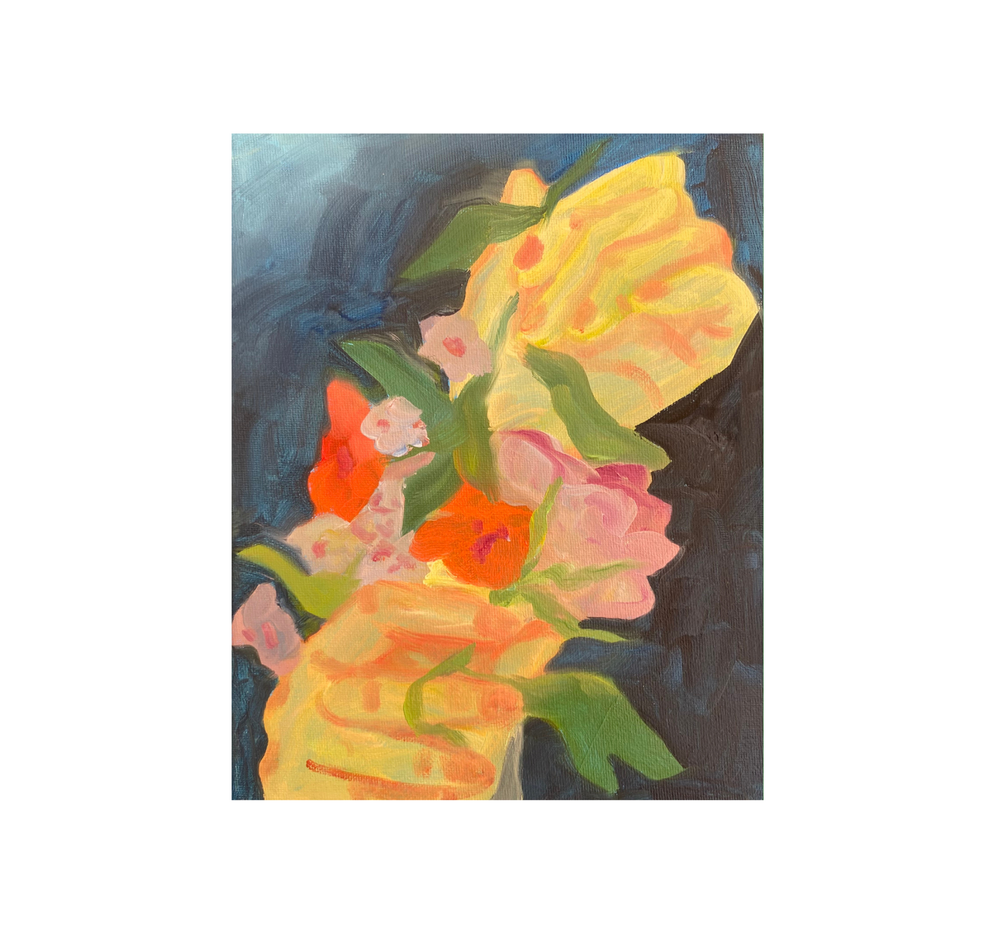 Flor entre las manos