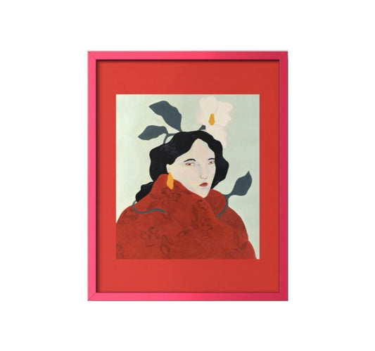 Flor de invierno (enmarcada)