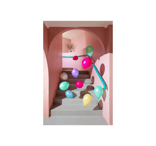 Baloons and stairs
