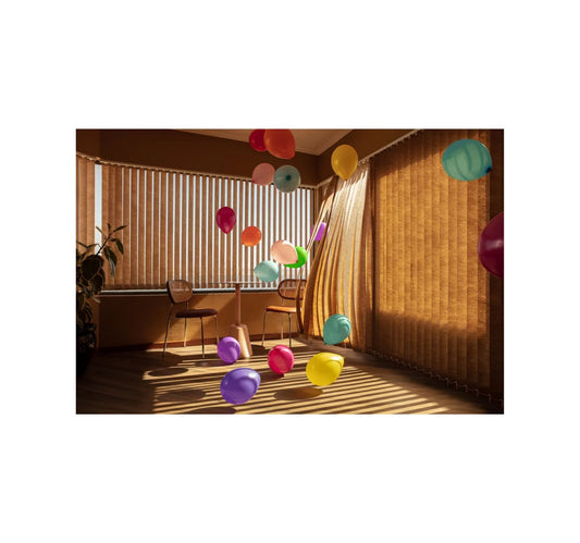 Baloons and curtains