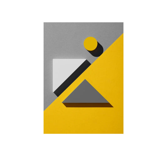 Geometrics yellow and grey