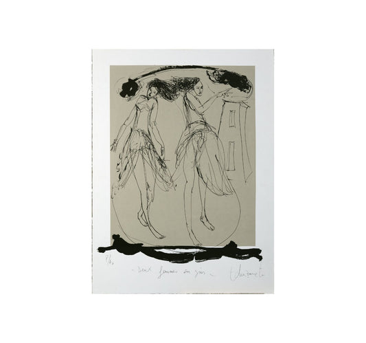 Deux personnages sur gris