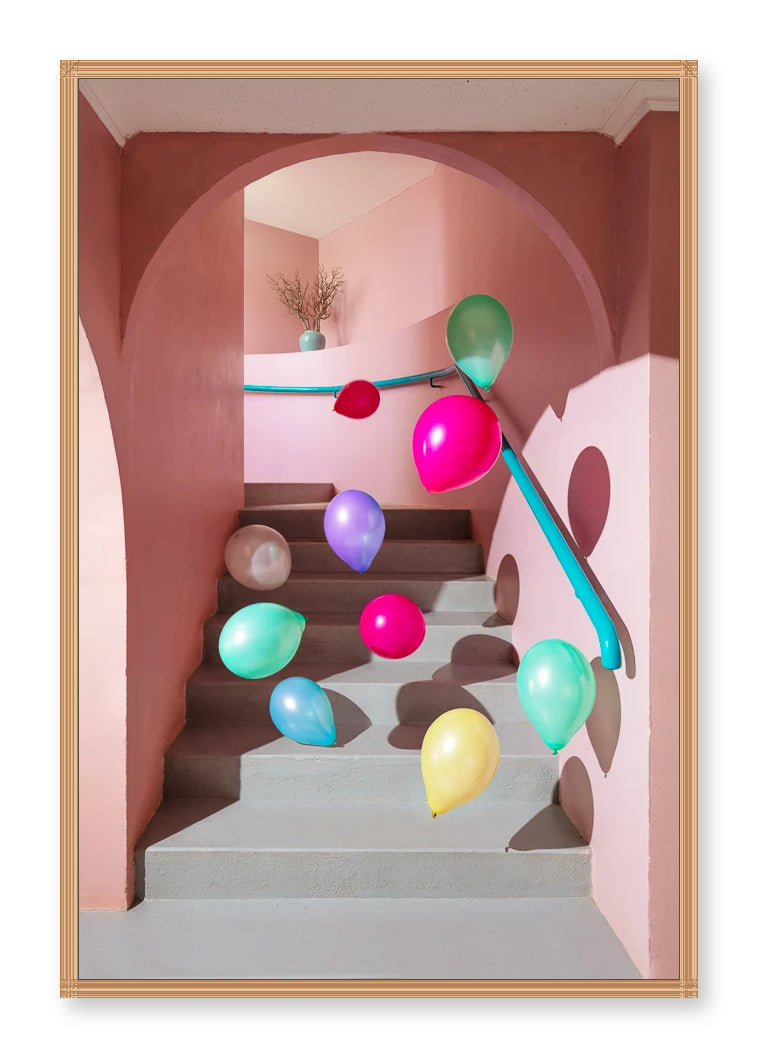 Baloons and stairs