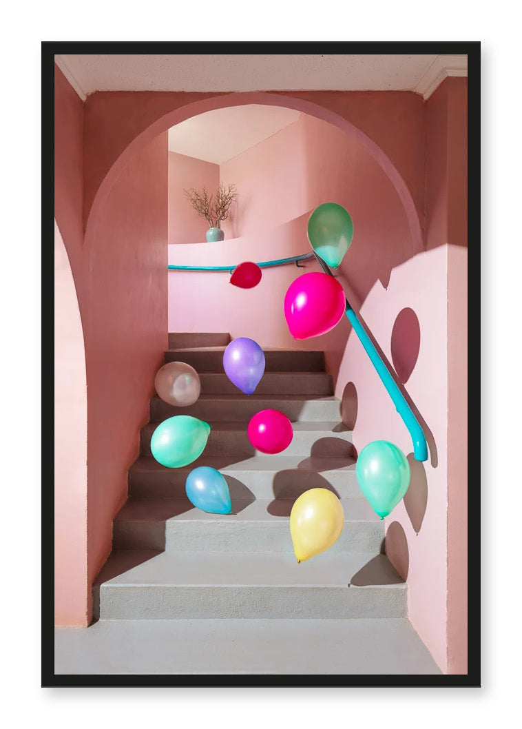 Baloons and stairs
