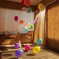 Baloons and curtains