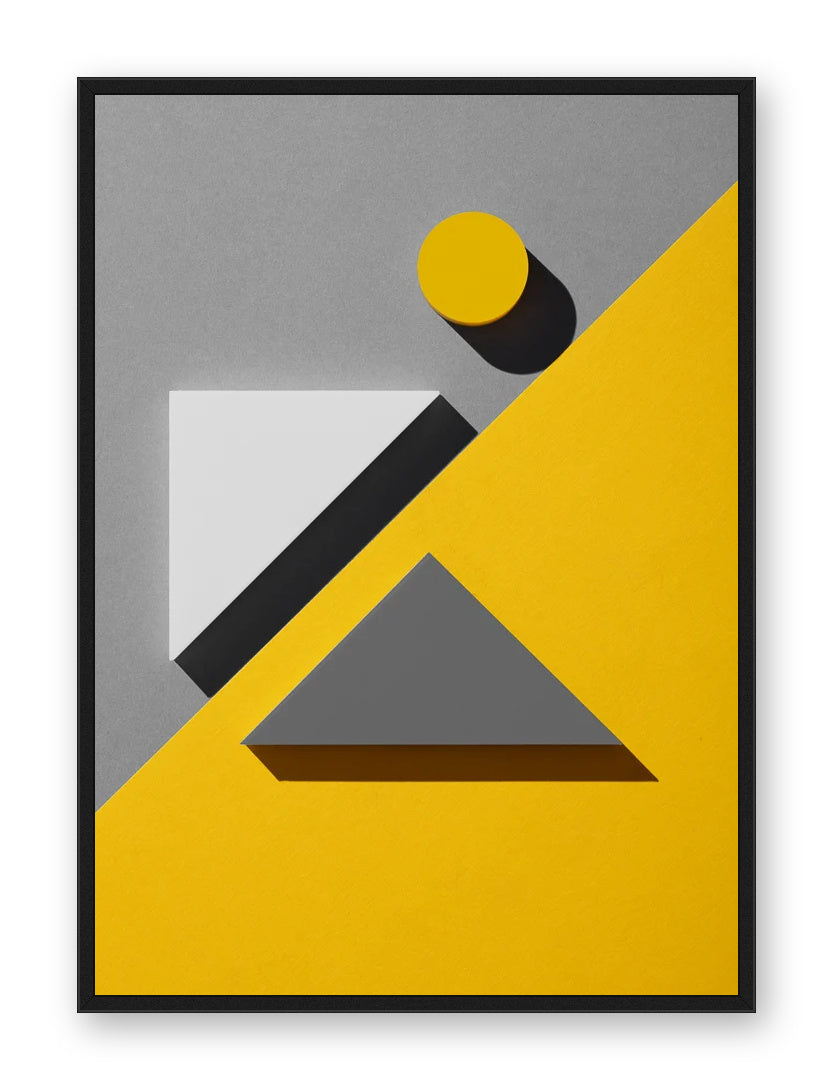 Geometrics yellow and grey