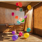 Baloons and curtains
