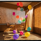 Baloons and curtains